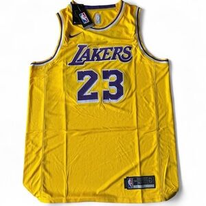 NWT- LeBron James Los Angeles Lakers Gold Jersey #23- Men's 54 (XL)